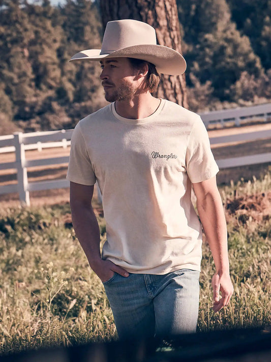 Golden Hour Southwestern Graphic T-Shirt in Antique White