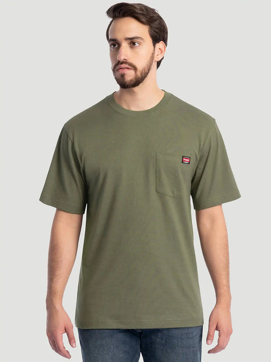 Men's Workwear Pocket T-Shirt in Lichen Green