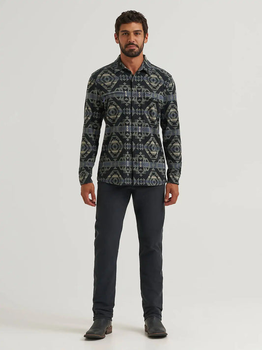 Wrangler All Terrain Gear Men's Techno Knit 5 Pocket Pant in Phantom