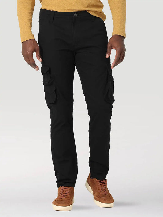 Men's Wrangler® Flex Tapered Cargo Pant in Black