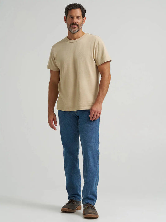 Wrangler® Five Star Premium Denim Regular Fit Jean in Dark Stonewash