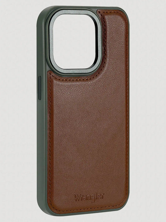Smartphone Leather Case:Brown:16 Pro