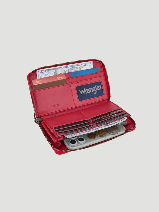 Bandana Print Wallet:Red:One Size