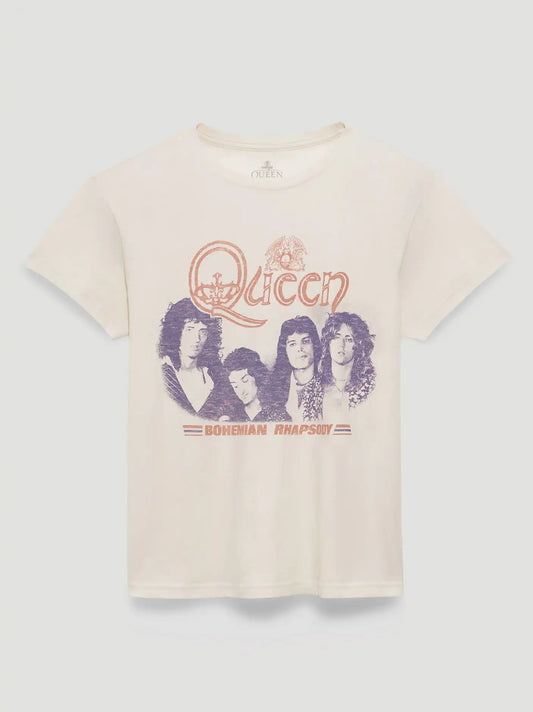 Queen Rhapsody Retro Reg Graphic Tee in Marshmallow