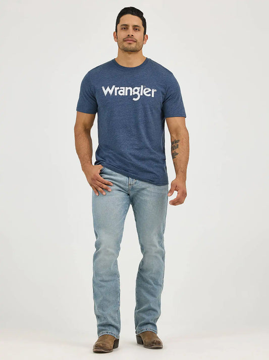 Men's Wrangler Retro® Slim Fit Bootcut Jean in BR Wash