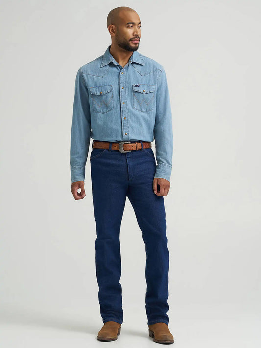 Wrangler® Cowboy Cut® Navy Stretch Slim Fit Jean in Navy
