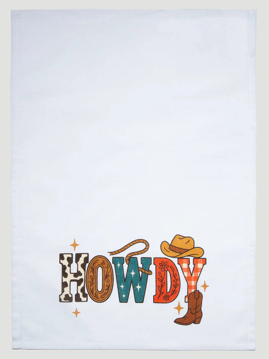 Wrangler Tea Towel:Howdy:One Size