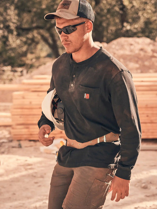 Wrangler RIGGS Workwear® Relaxed Henley in Black