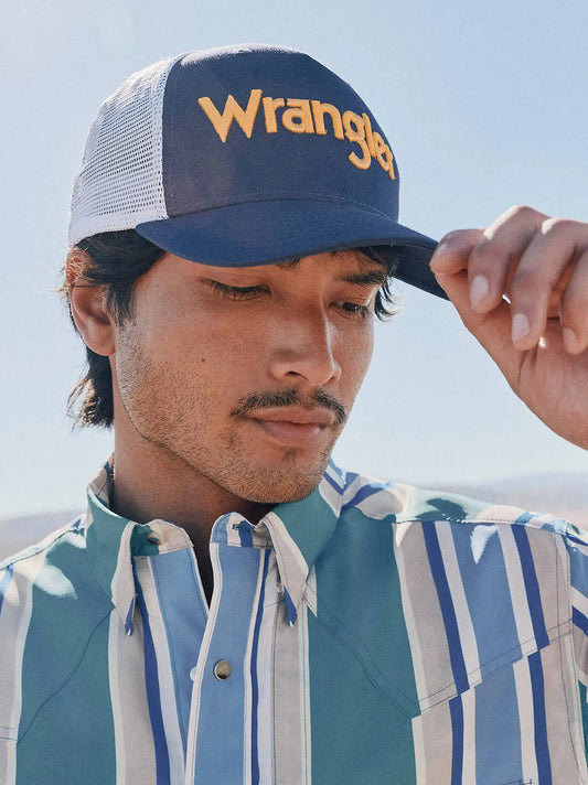 Trailhead Logo Baseball Cap:Navy/White:One Size