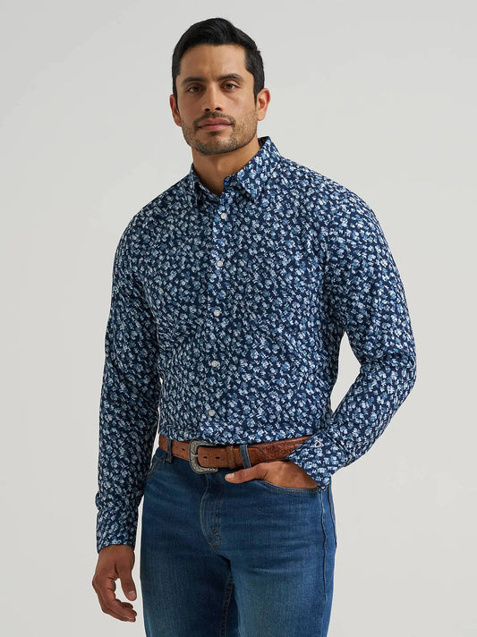 Men's Cody Johnson Performance Button Down Shirt in Peacock Floral
