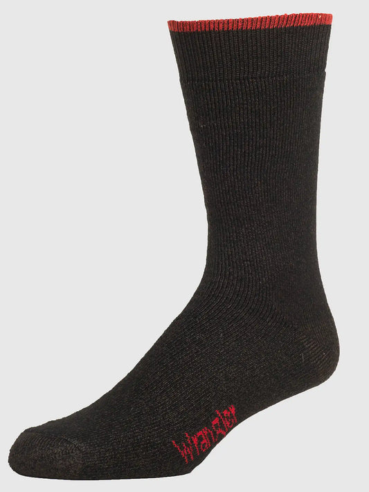 Mens Work Socks (3-Pack):Brown:ONE SIZE