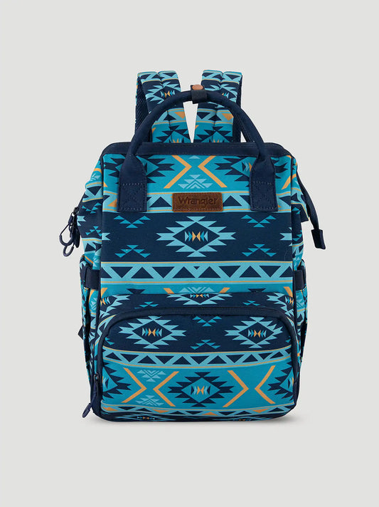 Southwestern Print Backpack:Navy:One Size