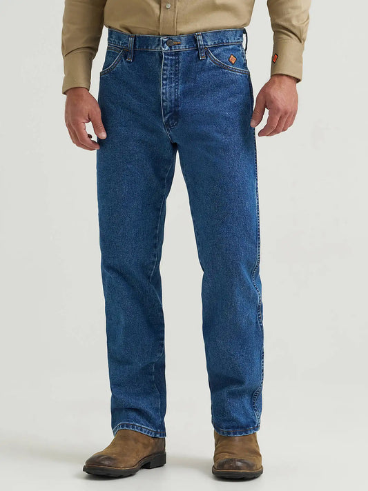 Wrangler® FR Flame Resistant Original Fit Jean in Stonewash