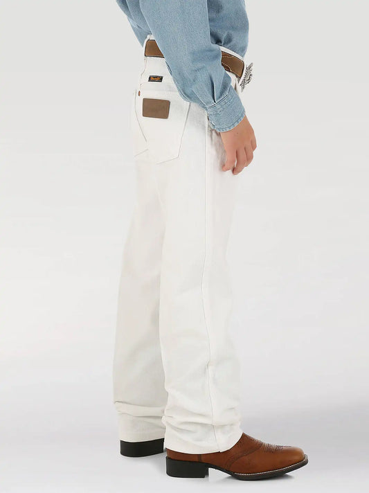 Boy's Wrangler® Cowboy Cut® Original Fit Jean (8-20) in White