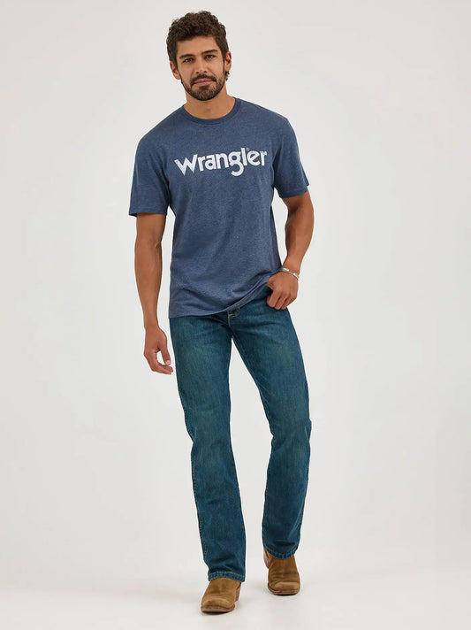 Men's Wrangler Retro® Slim Fit Bootcut Jean in River Wash