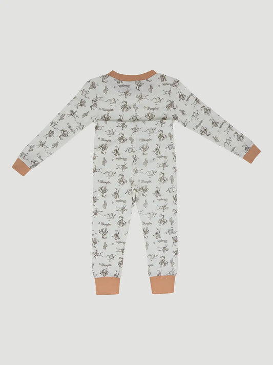 Wrangler Youth Pajama Set in Cowboys