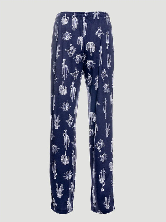 Men's Printed Pajama Pants in Navy