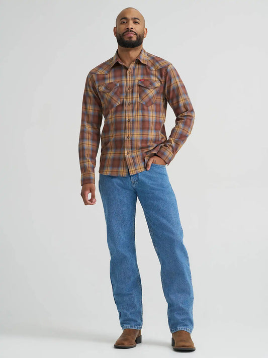 Wrangler® Five Star Premium Denim Relaxed Fit Jean in Stone Bleach