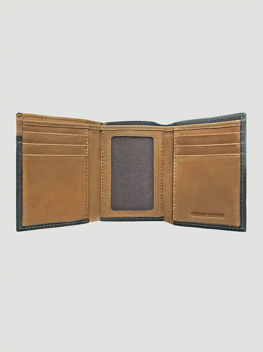 Boot Stitch Trim Checkbook:Black/Tan:One Size