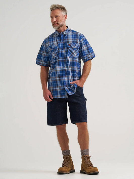 Wrangler RIGGS Workwear® Performance Denim Carpenter Short in Dark Wash