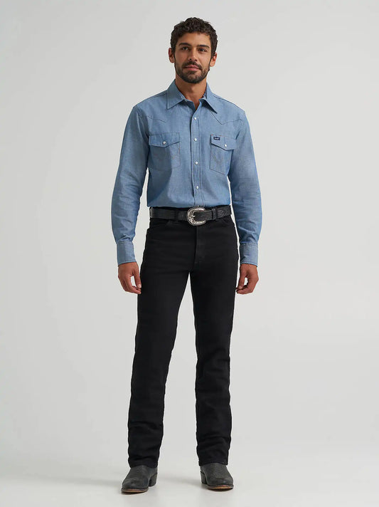 Wrangler® Cowboy Cut® Slim Fit Active Flex Jeans in Black