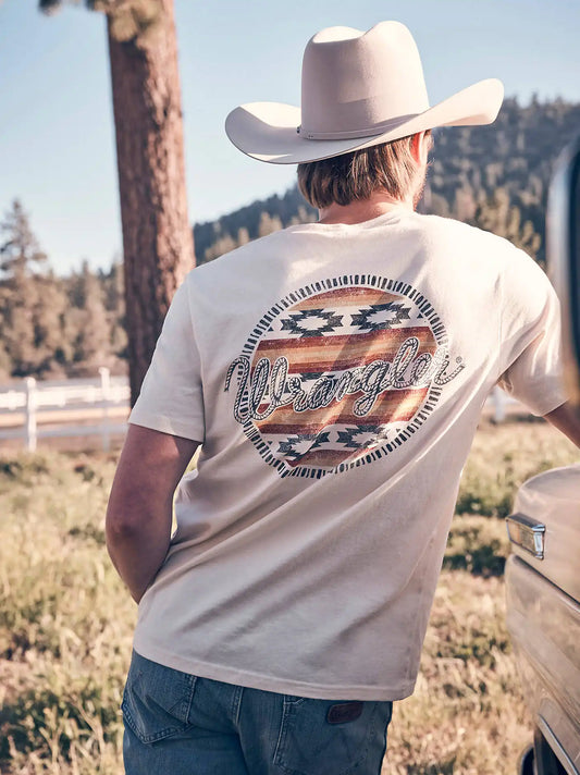Golden Hour Southwestern Graphic T-Shirt in Antique White