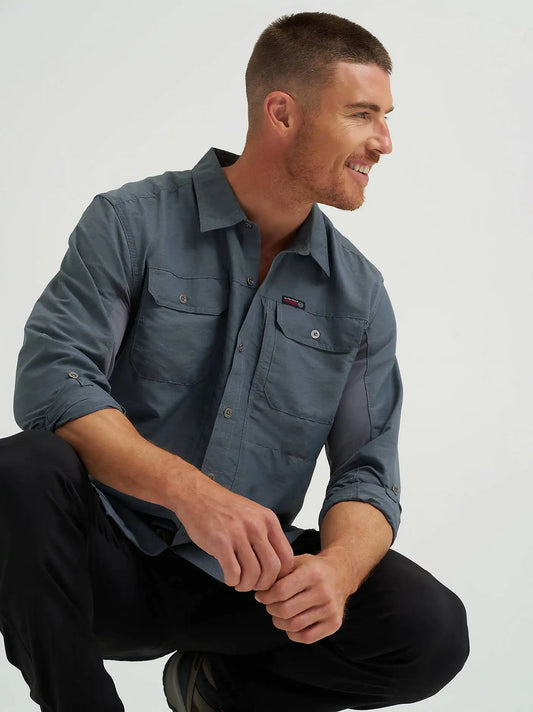 Wrangler ATG™ Men's Mixed Material Shirt in Turbulence