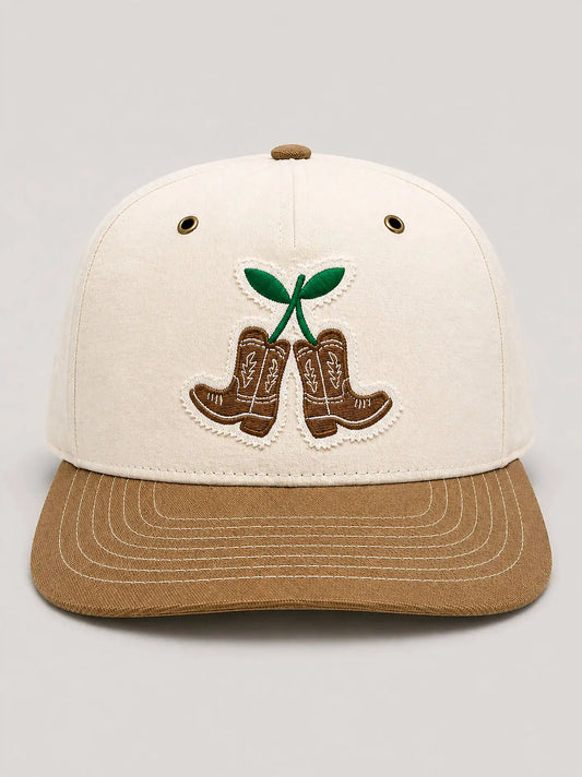 Texas Cherry Boot Trucker Hat:Off White:One Size