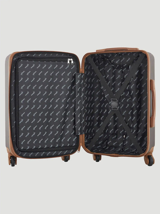 Expandable Hardside Spinner Luggage Set:Chocolate Brown:One Size: