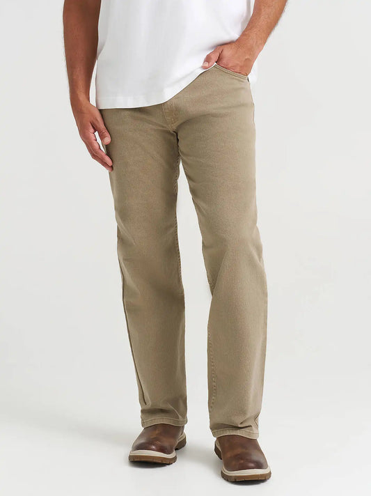 Wrangler® Five Star Premium Denim Comfort Stretch Regular Fit Jean in Khaki