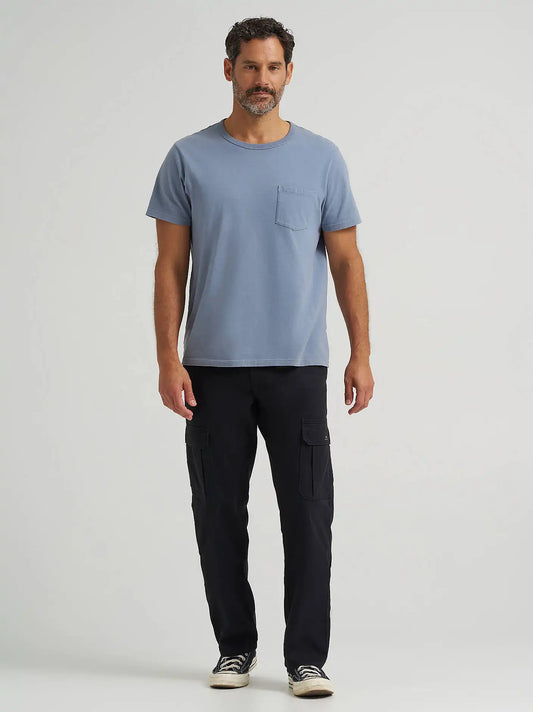 Wrangler® Men's Five Star Premium Relaxed Fit Flex Cargo Pant in Black