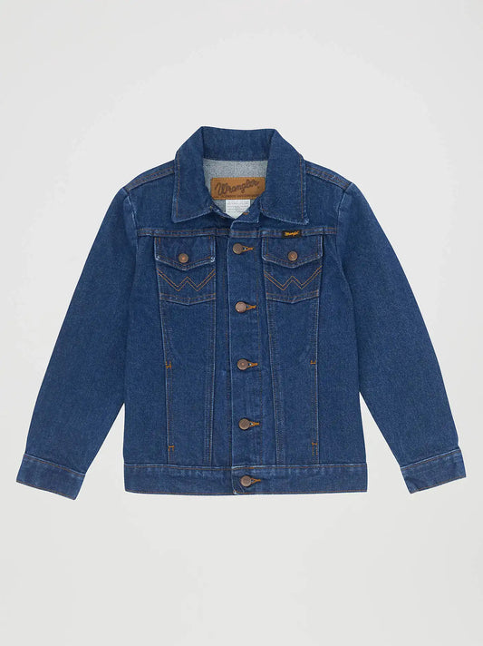 Kid’s Wrangler® Cowboy Cut® Unlined Denim Jacket in Prewashed