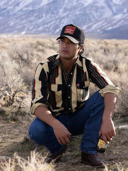 Wrangler x Coors Cowboy Cut Work Shirt in Stripe