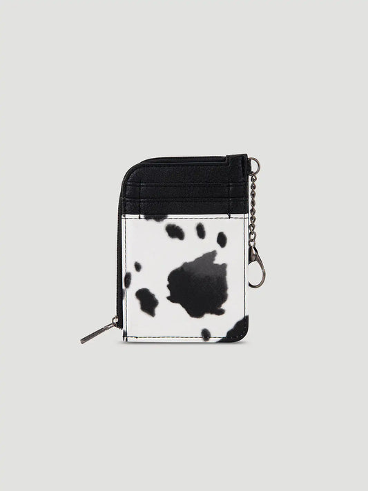 Cow Print Wallet:Black:One Size