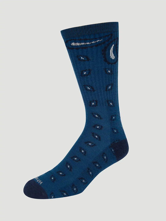 Mens Western Novelty Crew Socks 3 Pack:Navy:One Size
