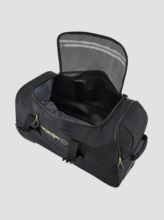 ATG 25 Inch 2 Section Rolling Duffel Bag:Black:One Size: