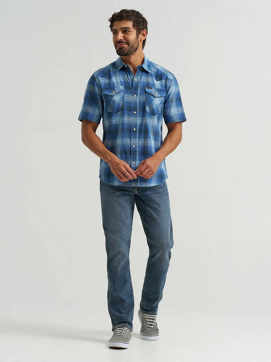 Men's Wrangler® Slim Straight Jean in Mid Wash