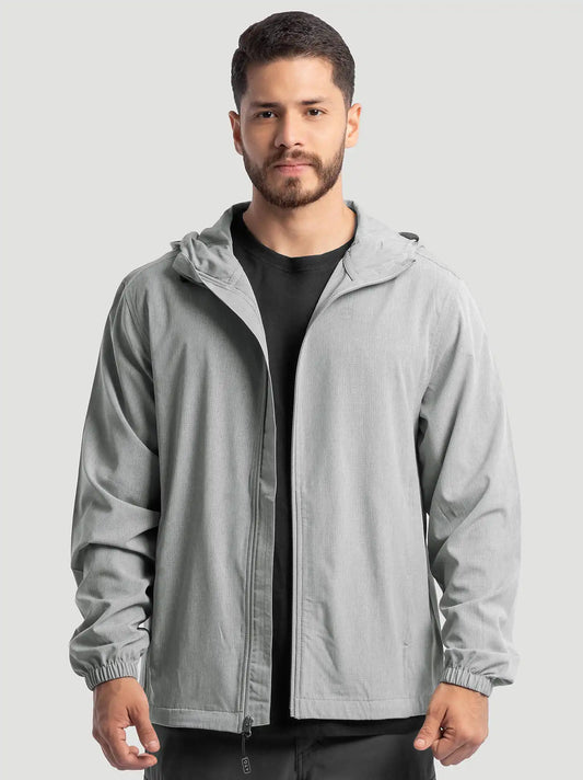 Men's Wrangler ATG™ Flex Zip Windbreaker in Ultimate Grey