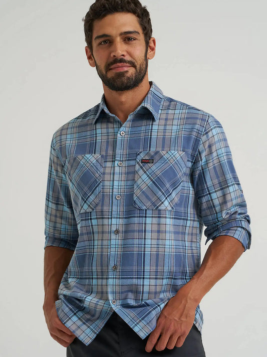 Wrangler ATG™ Men's Adventure 365 Shirt in Vintage Indigo