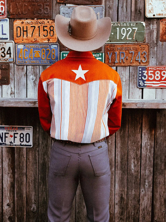 Lone Star Brushpopper Western Snap Workshirt in Texas
