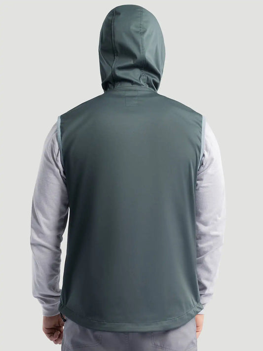 Men's Wrangler ATG™ Hooded Flex Vest in Slate/Blue