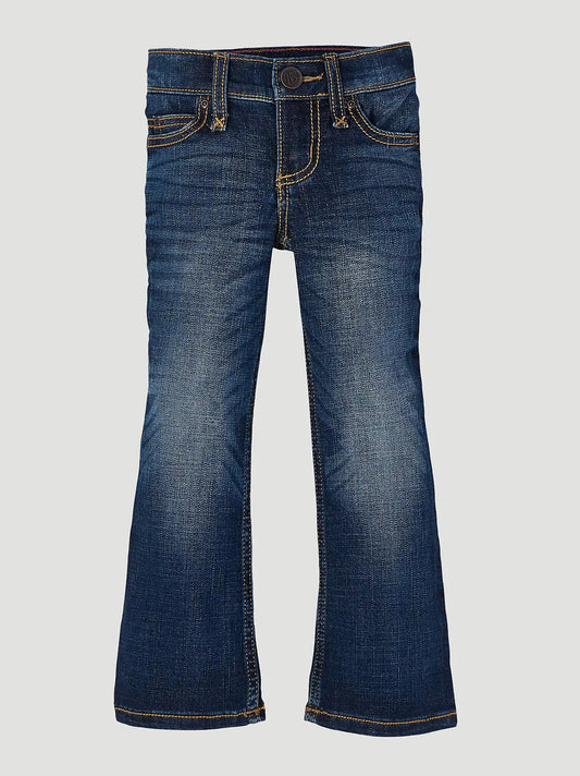 Girl's Wrangler® Premium Patch® Jean (4-14) in Medium Blue