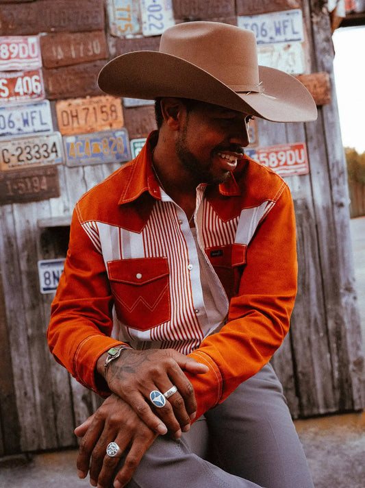 Lone Star Brushpopper Western Snap Workshirt in Texas