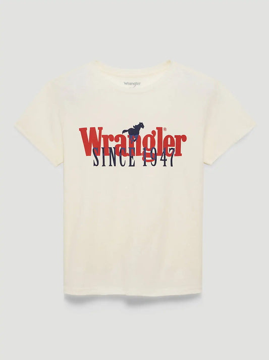 Since 1947 Overlap Retro Reg Graphic Tee in Marshmallow
