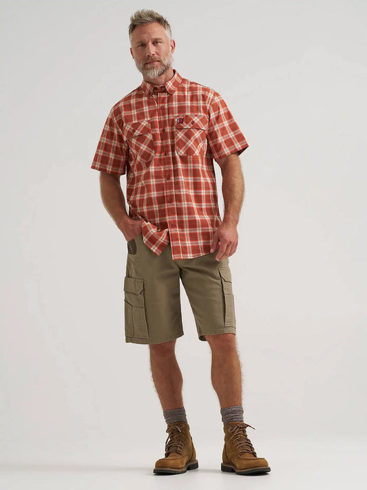 Wrangler® RIGGS Workwear® Performance Ripstop Ranger Cargo Short in Bark
