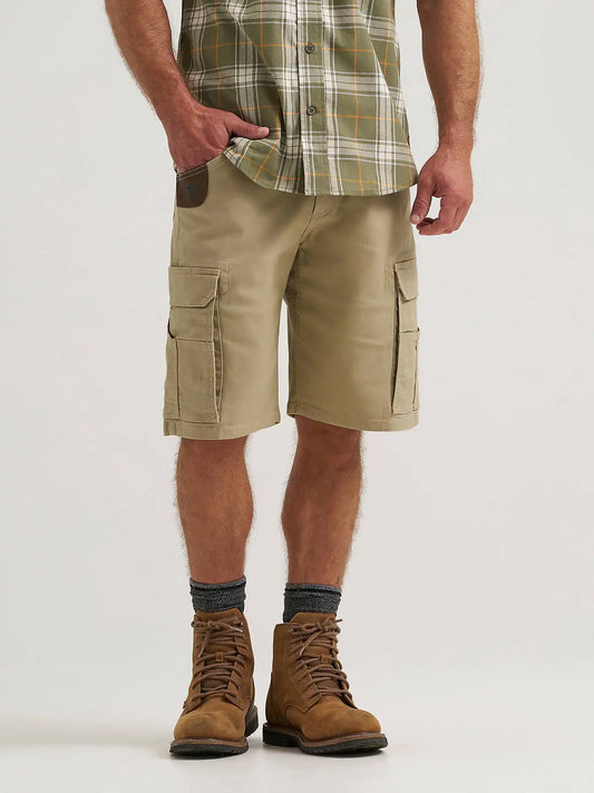 Wrangler® RIGGS Workwear® Performance Canvas Ranger Cargo Short in Khaki