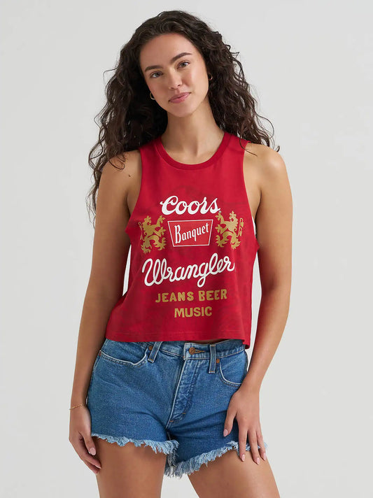 Wrangler x Coors Women's Festival Tank in Chili Pepper