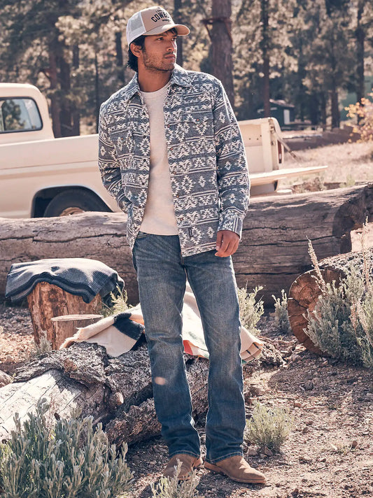 Men's Wrangler Retro® Slim Fit Bootcut Jean in Lexford