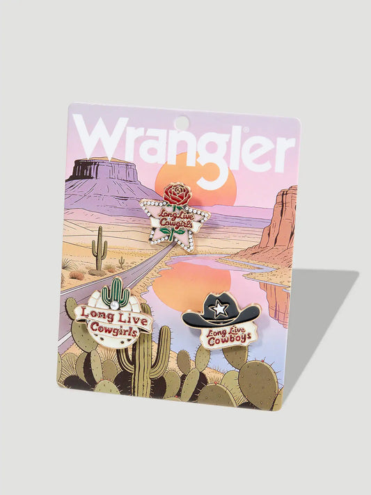 Desert Wrangler Enamel Pin Set 3 Pack:Multi:One Size: