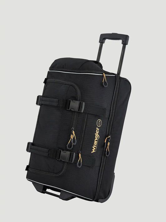 ATG 22 Inch 2 Section Rolling Duffel Bag:Black:One Size:
